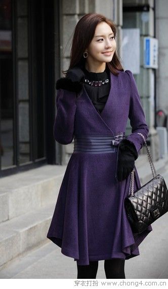 紫色系美衣瞬间提升品味